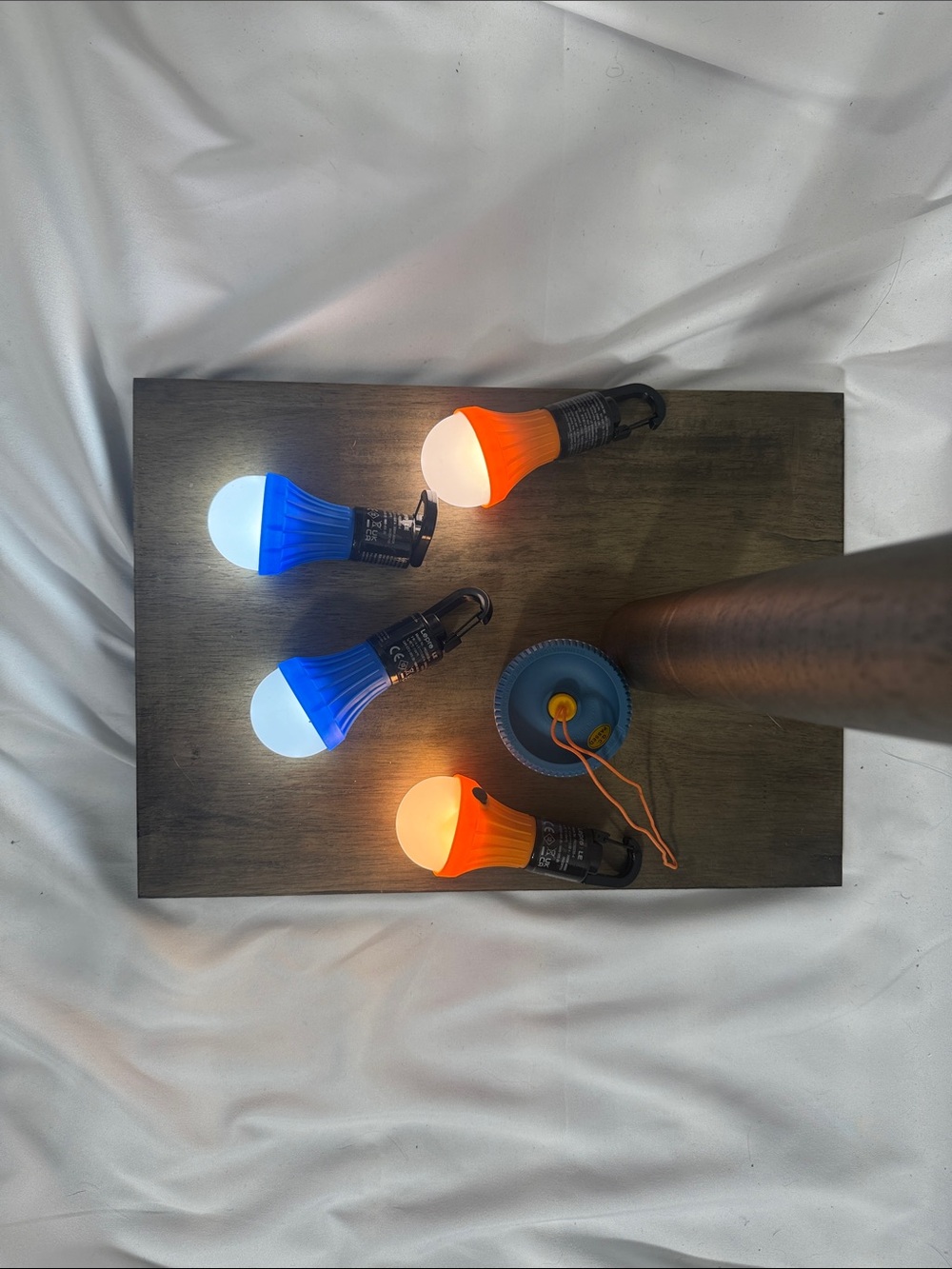 UCO small camping light and 4 Lepro camping lights. Battery operated